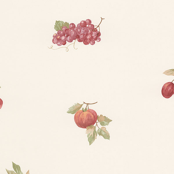Fruit allover on cream background