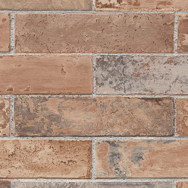 brown brick wallcovering