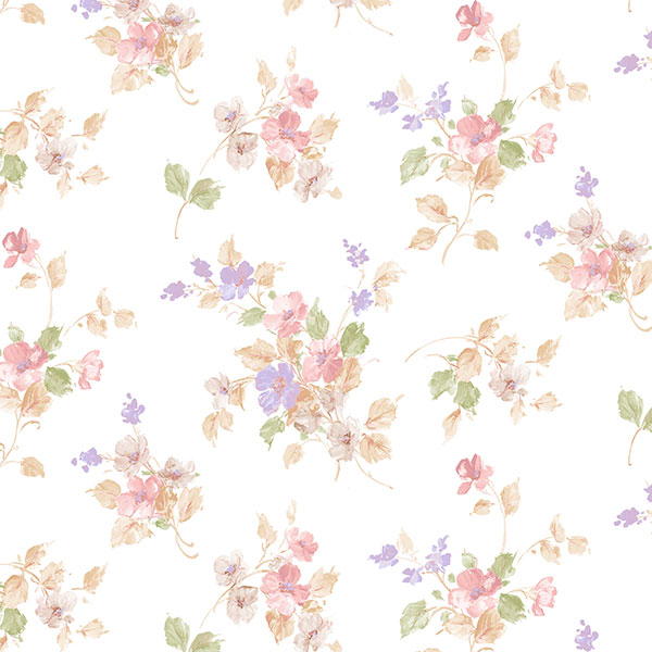 multi coloured floral allover wallpaper wallcovering