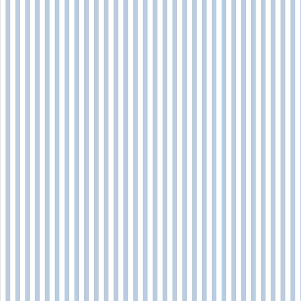 light blue and white 3mm stripe wallcovering