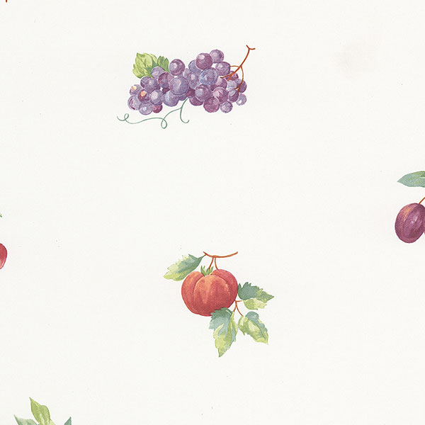 Fruit allover on white background